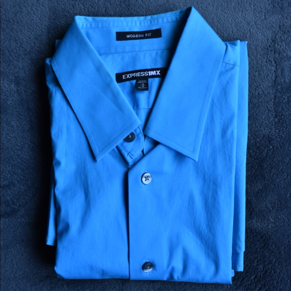Express 1MX Modern Fit Dress Shirt